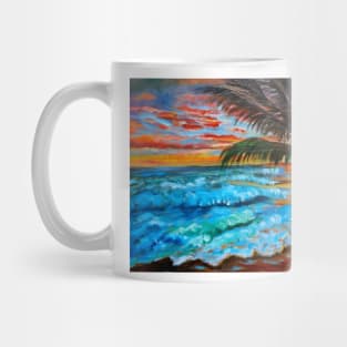 Brilliant Sunset Over Hawaii Mug